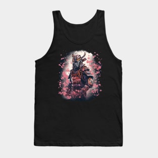 Samurai in sakura Tank Top